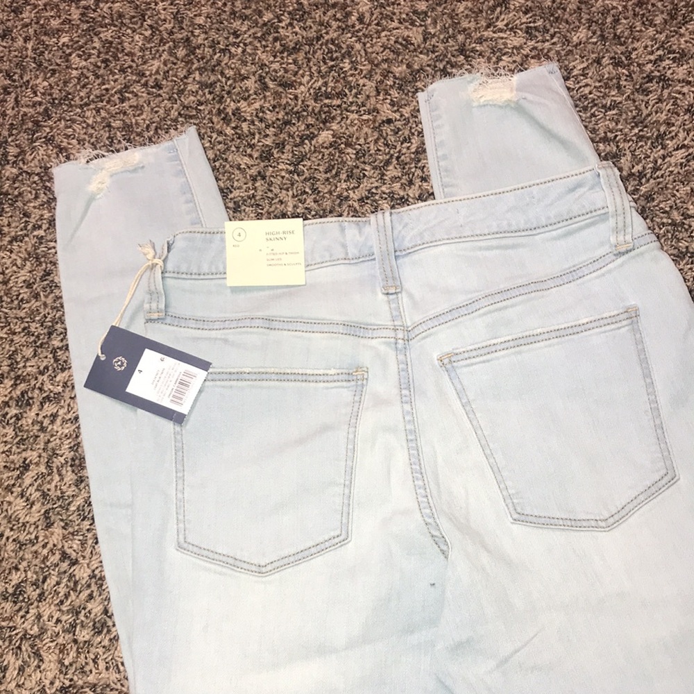 🐠Universal Thread 5/$25 SALE!  Blue Distressed Women's Skinny Jeans Size 4 | NWT - Picture 5 of 6